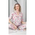 Alissa 6258 Kadın Fil Desenli Patlı Pijama Takımı