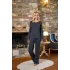 Aqua 26284 Uzun Kol Biye Detay Pijama Takımı