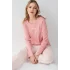 Arnetta 3417-X Kadın Battal Uzun Kol Pijama Takım