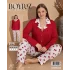 Boyraz 0144 Kadın Milan Battal Uzun Kol Pijama Takımı