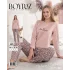 Boyraz 0257 Kadın Sandy Soft Uzun Kol Pijama Takımı