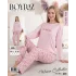 Boyraz 0258 Kadın Sandy Soft Uzun Kol Pijama Takımı