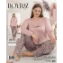 Boyraz 0260 Kadın Sandy Battal Uzun Kol Pijama Takımı