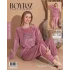 Boyraz 03080 Fransız Kadife Kumaş Uzun Kol Pijama Takımı