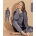Boyraz 03401 Kadın Kadife Uzun Kol Pijama Takımı
