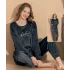 Boyraz 03403 Kadın Kadife Uzun Kol Pijama Takımı