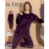 Boyraz 03405 Fransız Kadife Kumaş Uzun Kol Pijama Takımı
