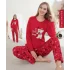 Boyraz 0414 Kadın Penye Uzun Kol Pijama Takımı