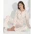 Boyraz 06024 Kadın Uzun Kol Kalpli Pijama Takımı
