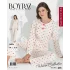 Boyraz 06024 Kadın Uzun Kol Kalpli Pijama Takımı