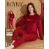 Boyraz 09004 Fransız Kadife Kumaş Uzun Kol Pijama Takımı