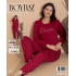 Boyraz 20686  Kadın Milan Uzun Kol Pijama Takımı