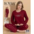 Boyraz 20711 Kadın Milan Uzun Kol Pijama Takımı