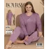 Boyraz 20752 Kadın Battal Uzun Kol Pijama Takımı