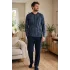 Çift Kaplan 8200 Uzun Kol Erkek Patlı Pijama Takımı