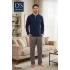 Ds Damat 2605 Erkek Royal Uzun Kol Pijama Takımı