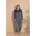Estiva 25393 Uzun Kol Battal Kadife Pijama Takımı