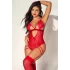 For Dreams 8609 Tül Dantel Fantezi Kadın Body Jartiyer Takım