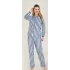 Freshness 4007 Kadın Uzun Kol Çizgili Gaffuriye Pijama Takımı