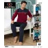 Kapitex 5817 Erkek Uzun Kol Düğme Yaka Pijama Takımı