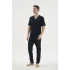 Kocabey 2210 Erkek Battal V.Yaka Boydan Düğmeli Pijama Takım