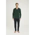 Kocabey 9134 Erkek  V Yaka Boydan Düğmeli Pijama Takımı