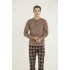 Kocabey 9221 Erkek Midi Yaka Pijama Takım