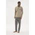 Kocabey 9223 Erkek Midi Yaka Pijama Takım