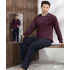 Lindros 04035 Erkek Raporlu Uzun Kol Pijama Takımı