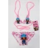 Lol Bebekli Kareli Desenli Kız Çocuk Üçgen Bikini Takımı