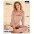 Mihra 13165 Kadın Kadife Uzun Kol Pijama Takımı
