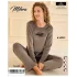 Mihra 13166 Kadın Kadife Uzun Kol Pijama Takımı