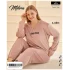 Mihra 13213 Kadın Kadife Uzun Kol Pijama Takımı