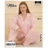 Mihra 50801 Kadın Düğmeli Battal Pijama Takımı