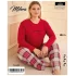 Mihra 50802 Kadın Battal Milan O Yaka Pijama Takımı