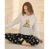 Mihra 90781 Kadın Ayıcıklı Uzun Kol Pijama Takımı