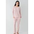 Pierre Cardin 9080-X Kadın Uzun Kol Pijama Takım