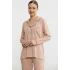Sementa 76444 Düz Renk Gömlek Model Pijama Takım