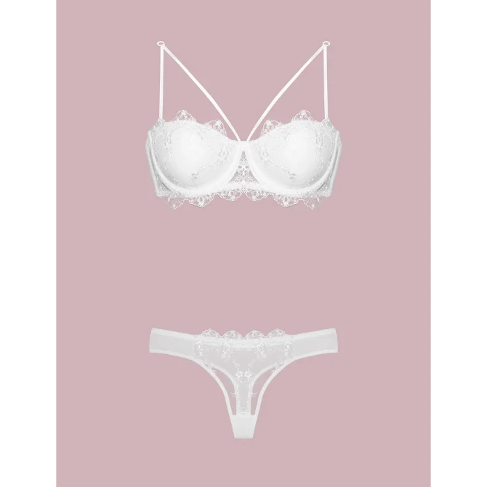 Nurteks 4591 Destekli Dantelli Sütyen Takım