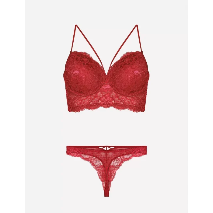 Nurteks 4330 Desteksiz Dantelli Sütyen Takım