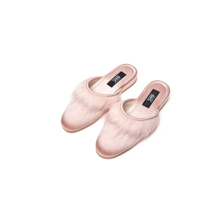 GC 245 Tüylü Önü Kapalı Bayan Terlik