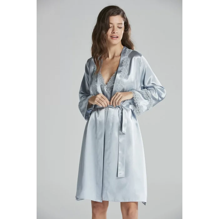 Pierre Cardin 6965 Bayan 6lı Saten Gecelik Sabahlık