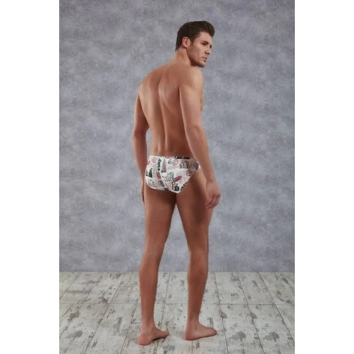 Doreanse 1399 Erkek Modal Çok Renkli Baskılı Külot Slip