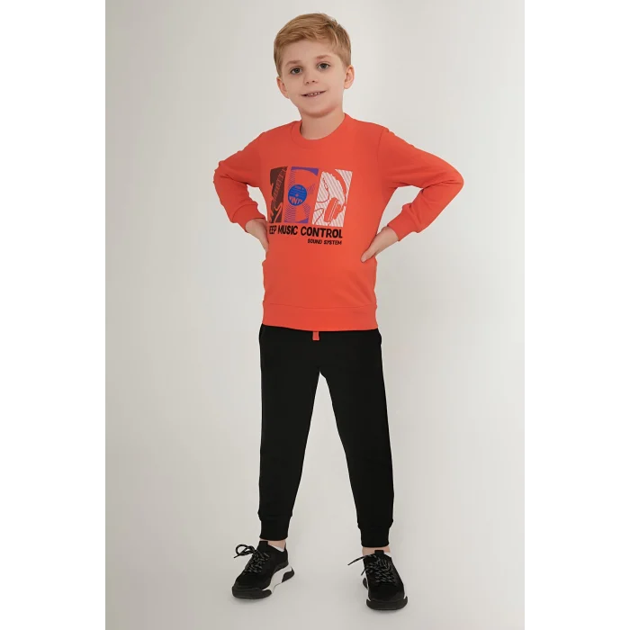 Roly Poly RP3208-G Erkek Çocuk Uzun Kollu Eşofman Takım