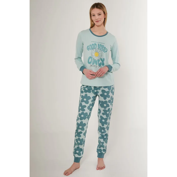 Roly Poly 3247-S Kadın Uzun Kol Pijama Takımı