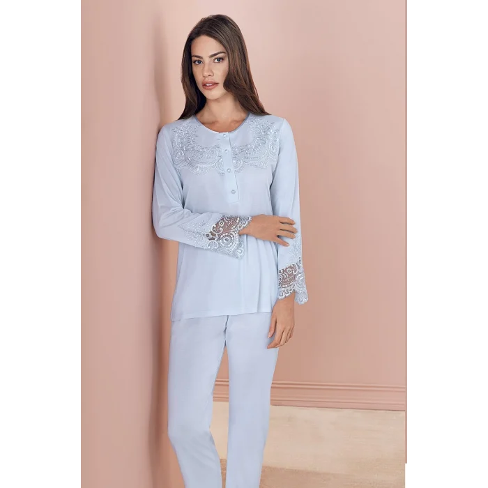 Espuar 757 Penye 3lü Sabahlık Pijama Takımı