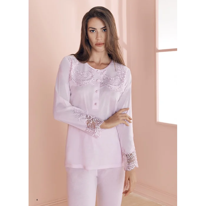 Espuar 757 Penye 3lü Sabahlık Pijama Takımı