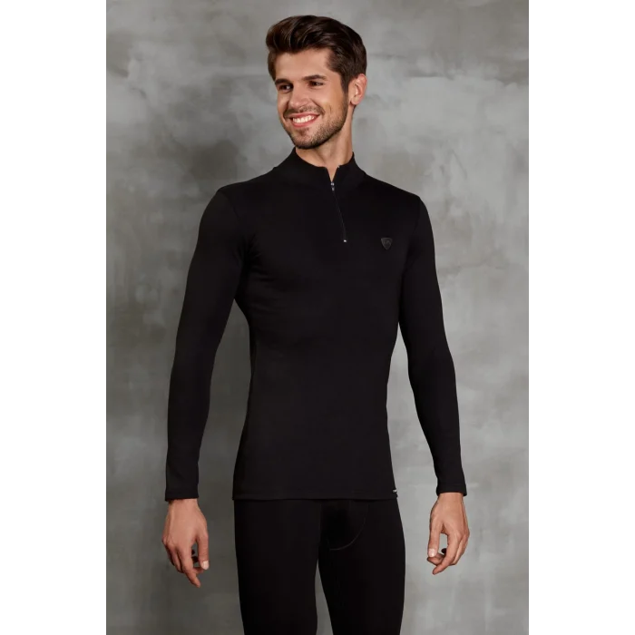 Doreanse 2975 Erkek Fermuarlı Uzun Kol Termal T-Shirt