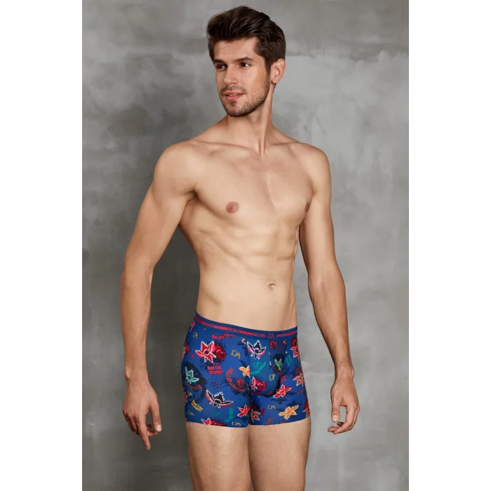 Doreanse 1898 Erkek Modal Çok Renkli Baskılı Torbalı Normal Paça Boxer