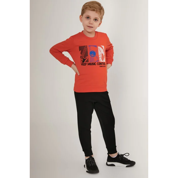 Roly Poly RP3208-G Erkek Çocuk Uzun Kollu Eşofman Takım